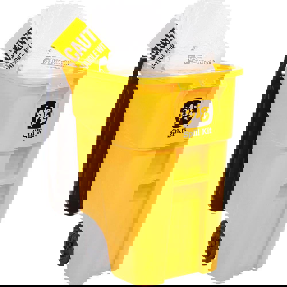 Spill Kits; Kit Type: Oil Based Liquids Spill Kit; Container Type: Can; Absorption Capacity: 40 gal; Color: Hi-Vis Yellow; Portable: Yes; Capacity per Kit (Gal.): 40 gal